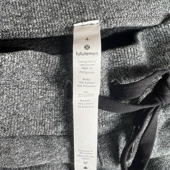 Size 4 lululemon Gray Joggers - Picture 4 of 4